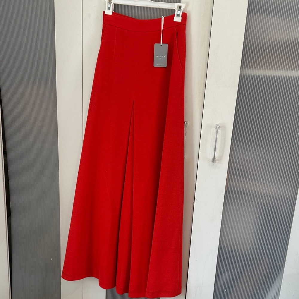 NWT Paul & Joe Red Maxi Skirt